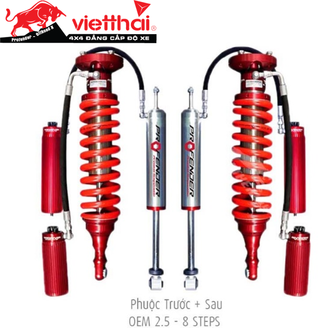 Phuộc OEM 2.5 8 Step -Sức mạnh của công nghệ Thái Lan